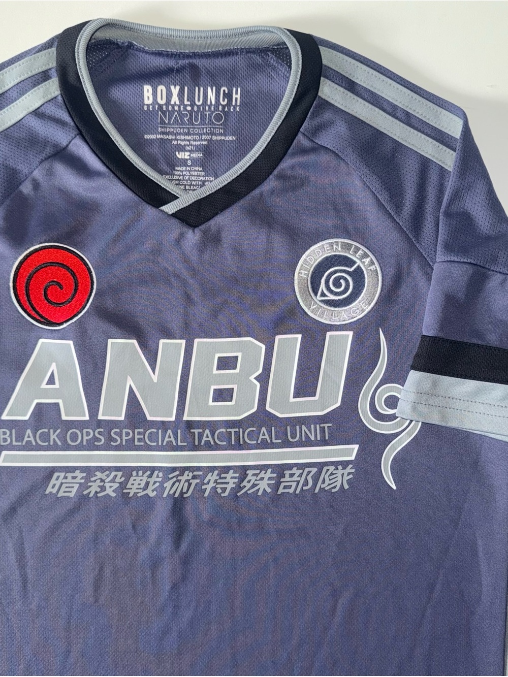 BoxLunch Naruto Men's S Kakashi Jersey ANBU Black Ops #9